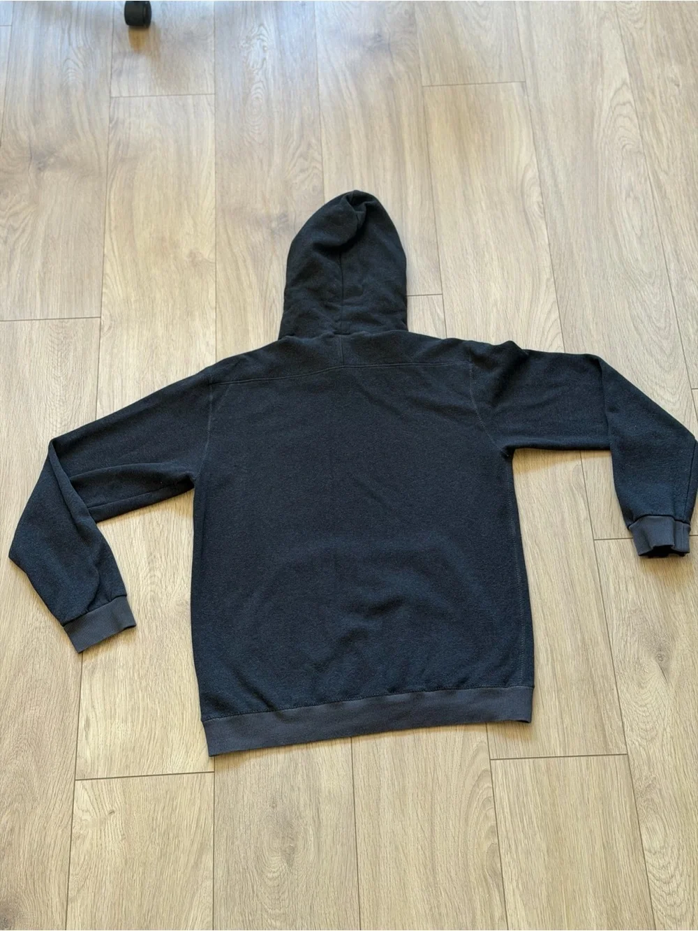 adidas Black Men's Pullover Hoodie with White Logo